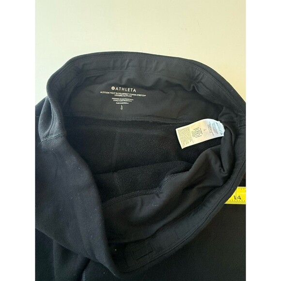 Athleta Altitude Tight In Polartec Power Stretch Tight Black Size Large Fleece - Picture 6 of 9